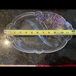Moving Sale - Price Reduced -Mikasa crystal divided relish dish with Xmas design